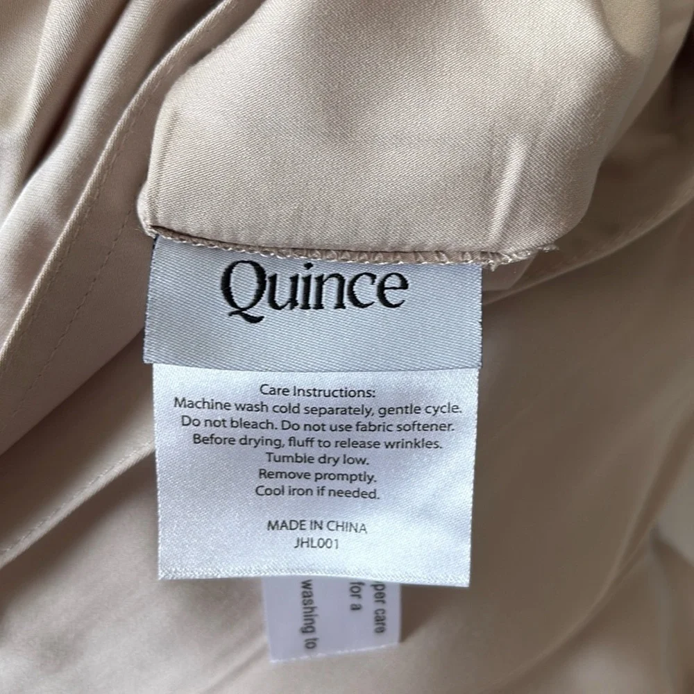 QUINCE Bamboo Duvet Cover Full/Queen Sand